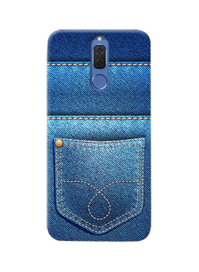Thermoplastic Polyurethane Jeans Pattern Case Cover For Huawei Mate 10 Lite Blue