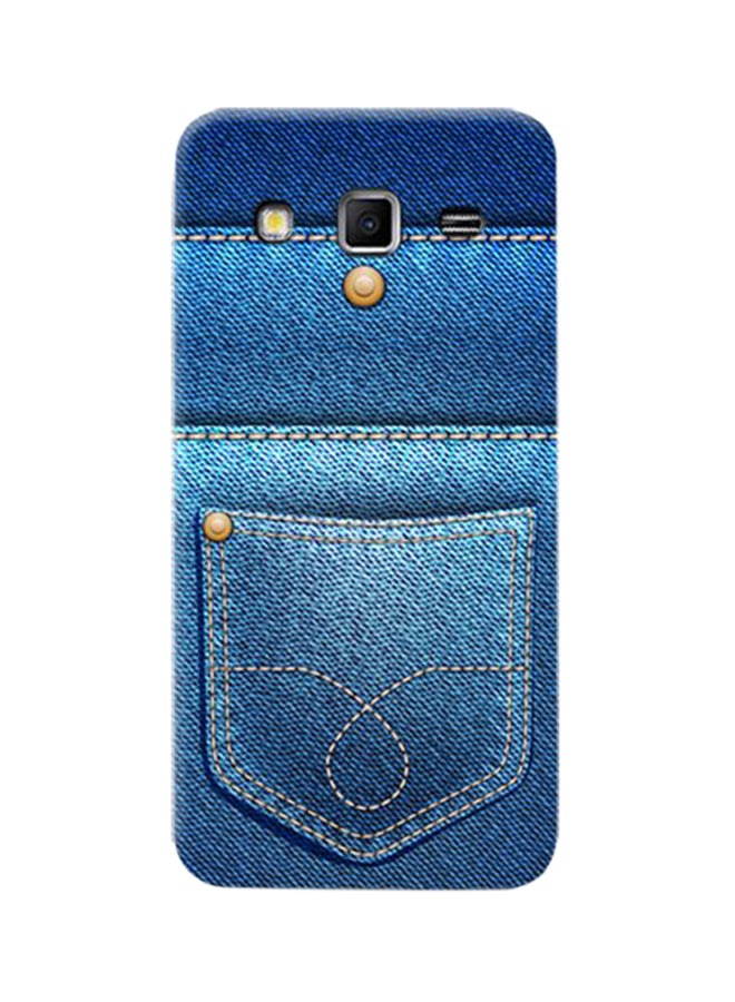 AMC DESIGN - Thermoplastic Polyurethane Jeans Pattern Case Cover For Samsung Galaxy Grand 2 Blue - Image 1