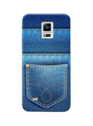 Thermoplastic Polyurethane Jeans Pattern Case Cover For Samsung Galaxy Note 4 Blue - v1531990011/N15737192A_1