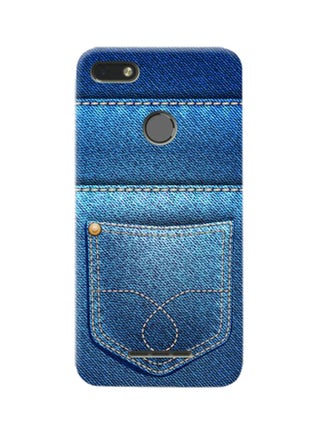 Thermoplastic Polyurethane Jeans Pattern Case Cover For Lava R3 Blue - v1531990031/N15737312A_1