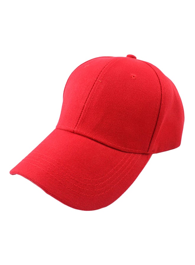 Generic Canvas Adjustable Washable Baseball Cap Red 