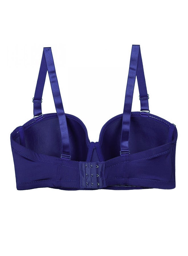 Removable Strap Plus Size Multiway Balcontte Bra Navy blue - Image 2