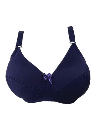 Non-padded Plus Size Underwired Bra Dark blue - v1531990511/N15802469V_1