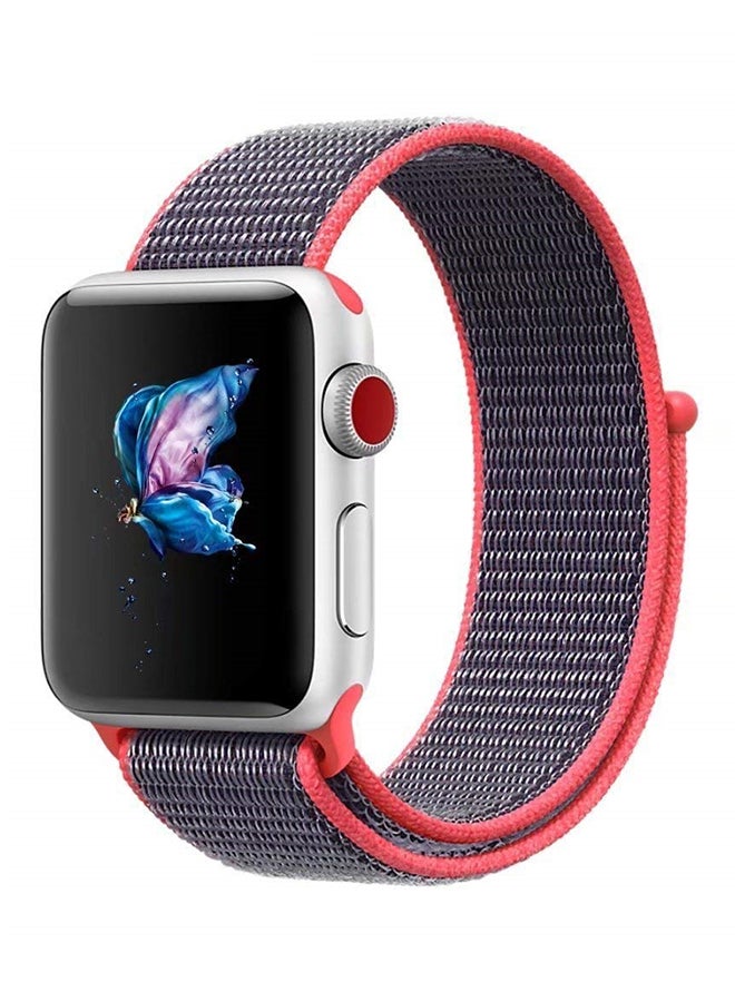 Generic - Replacement Nylon Band For Apple Watch Series 3/2/1 38mm Red - Image 1