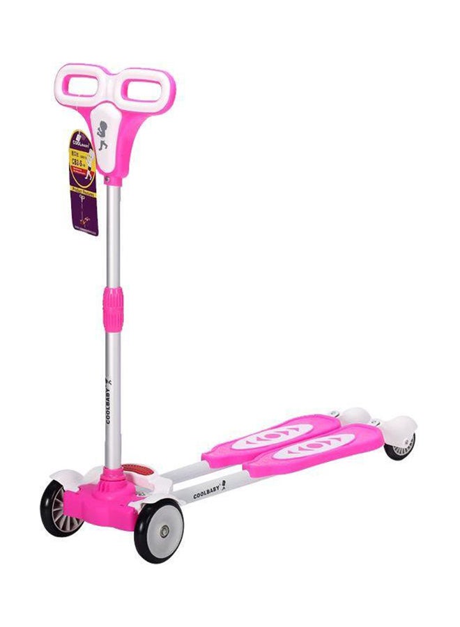 Frog Slide Twist Electric Scooter With Music Pink 