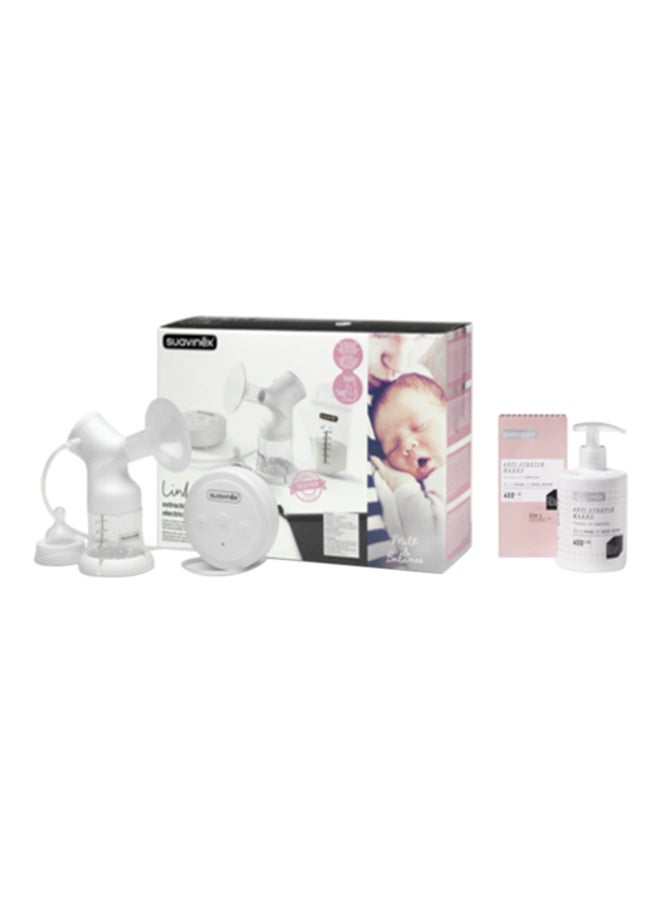 SUAVINEX Electric Breast Pump Links With Free Anti Stretch Marks Lotion 400 ml