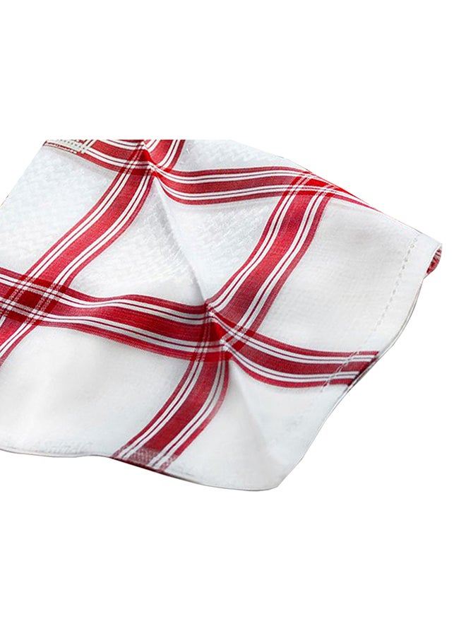 Alyashmac Cotton Shemagh Red/White - Image 2