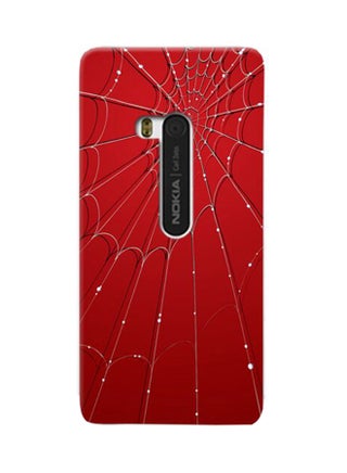 Thermoplastic Polyurethane Spider Web Pattern Case Cover For Nokia Lumia 920 Red - v1532006973/N15806069A_1