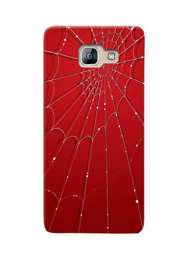 Thermoplastic Polyurethane Spider Web Pattern Case Cover For Samsung Galaxy A8 (2016) Red
