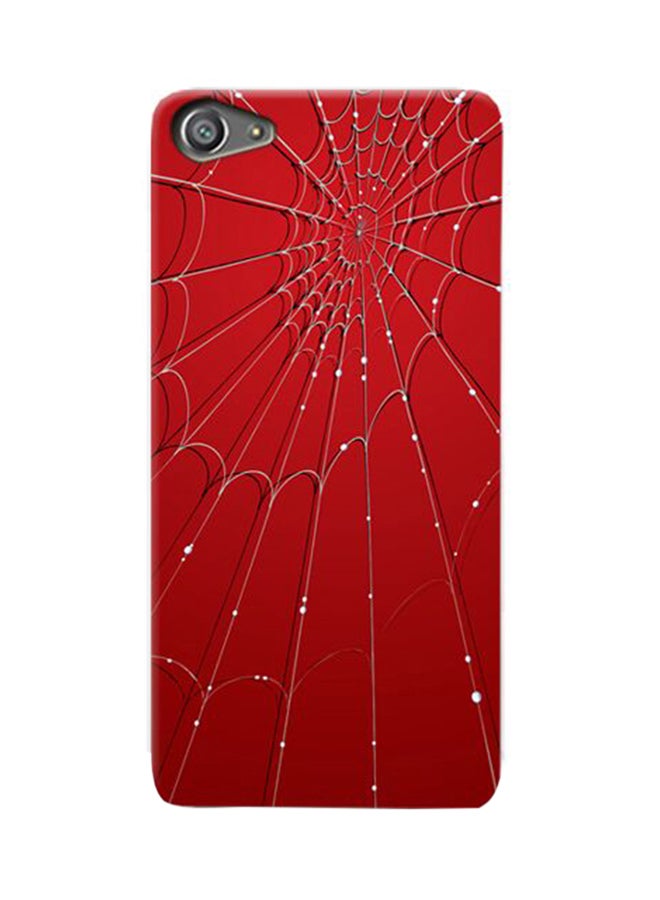 Thermoplastic Polyurethane Spider Web Pattern Case Cover For Sony Xperia Z5 Compact Red
