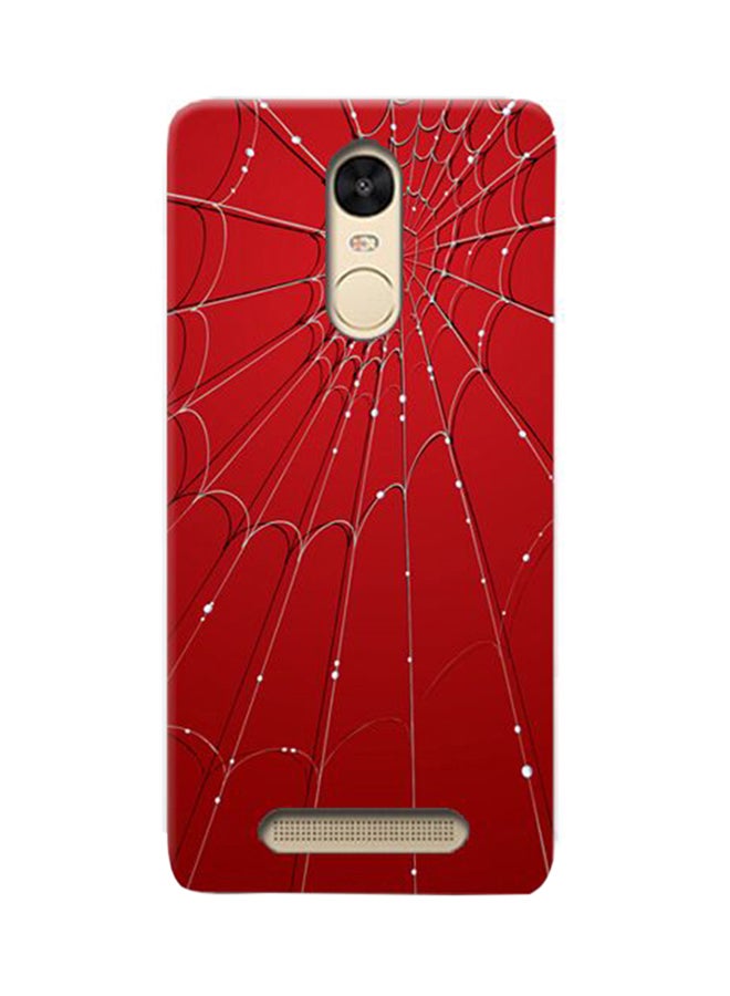 Thermoplastic Polyurethane Spider Web Pattern Case Cover For Xiaomi Redmi Note 3 Pro Red