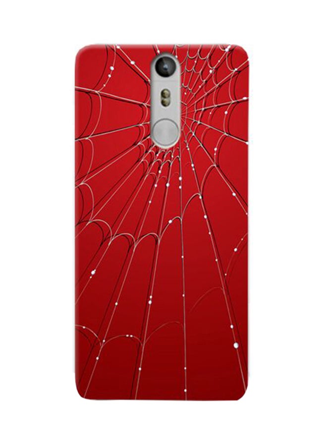 Thermoplastic Polyurethane Spider Web Pattern Case Cover For Infinix Hot Note X521 Red
