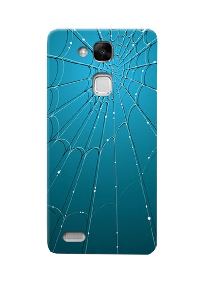 Thermoplastic Polyurethane Spider Web Pattern Case Cover For Huawei Ascend Mate7 Blue