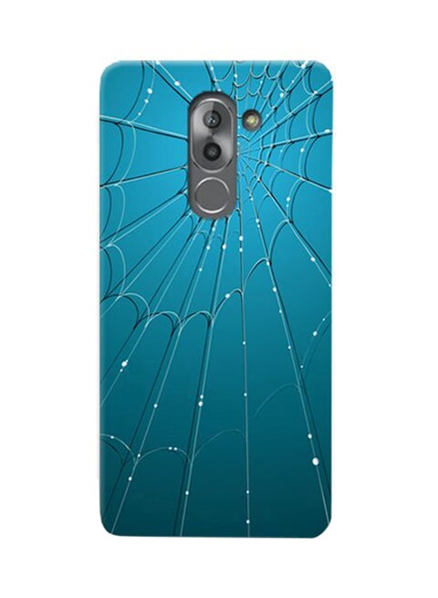 Thermoplastic Polyurethane Spider Web Pattern Case Cover For Huawei Mate 9 Lite Blue