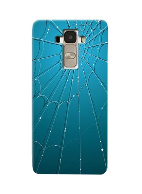 Thermoplastic Polyurethane Spider Web Pattern Case Cover For LG G4 Blue