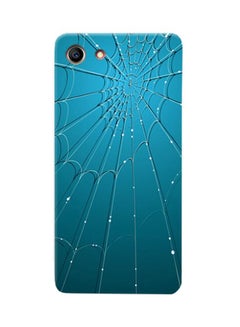 Thermoplastic Polyurethane Spider Web Pattern Case Cover For Oppo A83 Blue