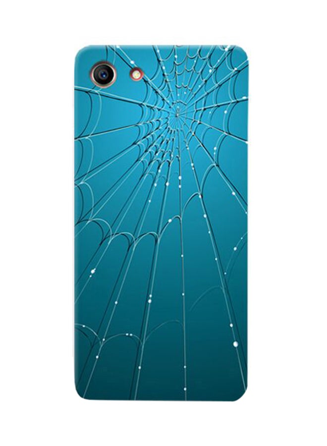 AMC DESIGN - Thermoplastic Polyurethane Spider Web Pattern Case Cover For Oppo A83 Blue - Image 1