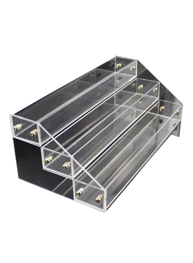 حامل للعرض بـ 3 صفوف أكريليك لعرض طلاء الأظافر شفاف - Image 1