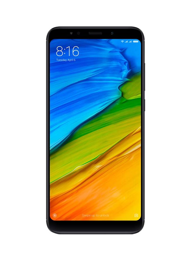 شاومي - هاتف ريدمي نوت 5 بشريحتين وذاكرة داخلية سعة 32 جيجابايت، ويدعم تقنية 4G LTE، لون أسود - Image 1