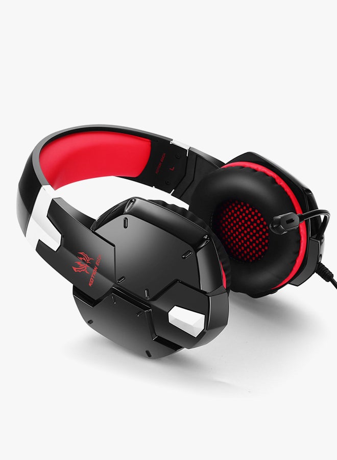 كوشن إيتش سماعة رأس G1200 سلكية للألعاب بتصميم يغطي الأذن مزودة بميكروفون لجهاز الألعاب بلايستيشن 4/ جهاز الألعاب بلايستيشن 5/ إكس بوكس ون/ إكس بوكس سيريس إكس/ نينتندو سويتش/ الحاسوب - Image 2