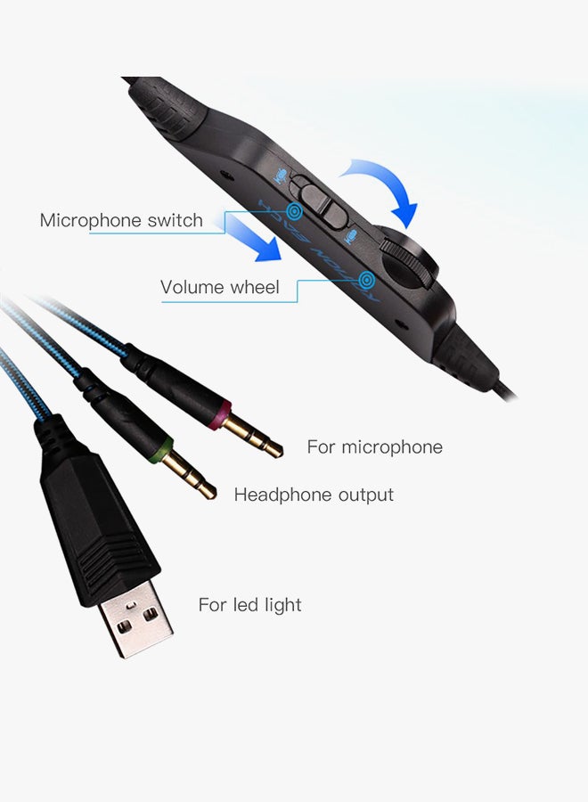 KOTION EACH Noise Cancelling Over-Ear Gaming Headset With Microphone For PS4/PS5/XOne/XSeries/NSwitch/PC - Image 3