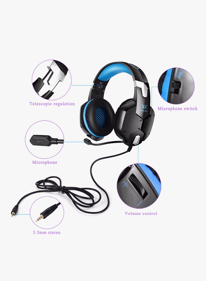 كوشن إيتش سماعات رأس G1200 ستيريو سلكية للألعاب مع ميكروفون لأجهزة PS4/PS5/XOne/XSeries/NSwitch/PC  - Image 2