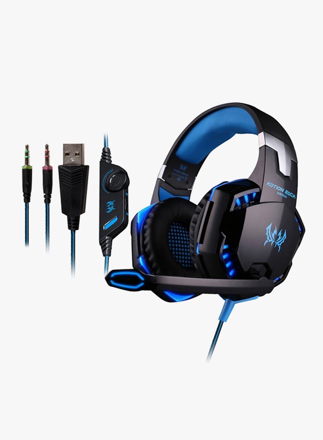 كوشن إيتش سماعة رأس ستيريو بتصميم يغطي الأذن وميكروفون لألعاب أجهزة بلايستيشن 4/ بلايستيشن 5/ إكس بوكس ون/ إكس بوكس سيريس إكس/ نينتندو سويتش/ الكمبيوتر - Image 2