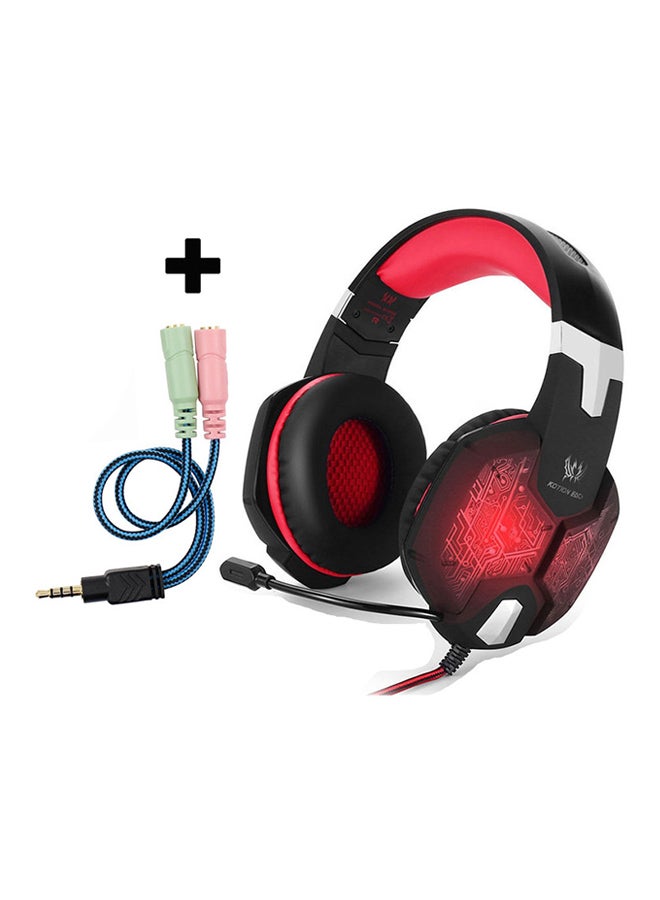 KOTION EACH Stereo On-Ear Gaming Headset With Microphone