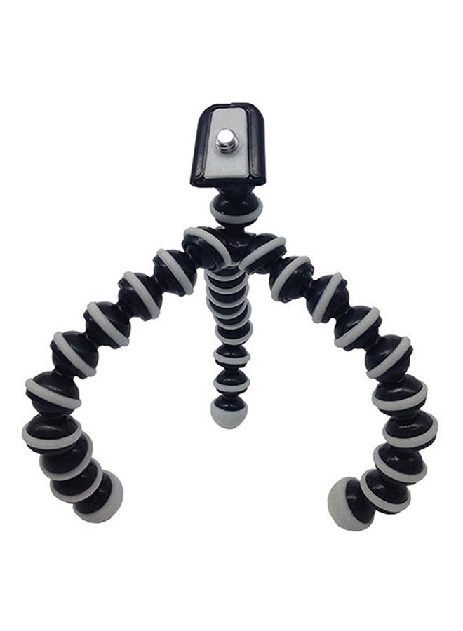 Generic - Mini Flexible Camera DV Tripod With Holder Stand Black/White - Image 1