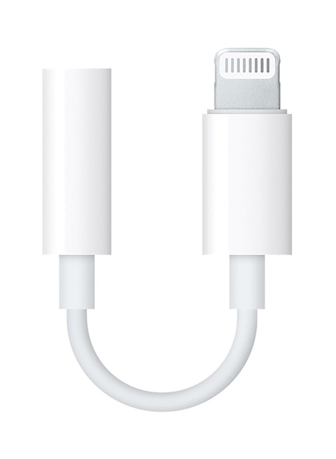 Generic - Lighting to 3.5mm Female Earphone Adapter White - Image 1