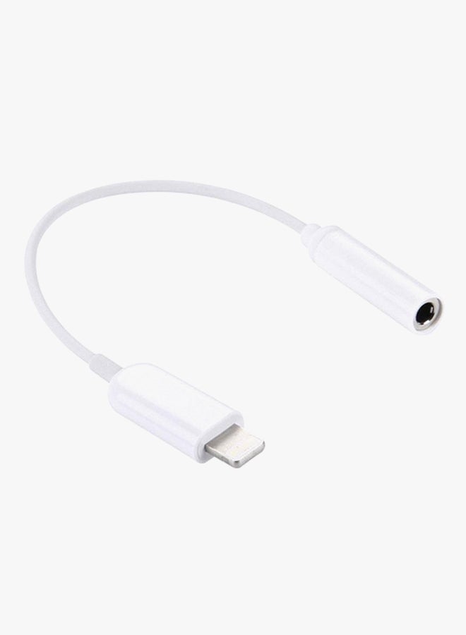 Generic - Lighting to 3.5mm Female Earphone Adapter White - Image 1
