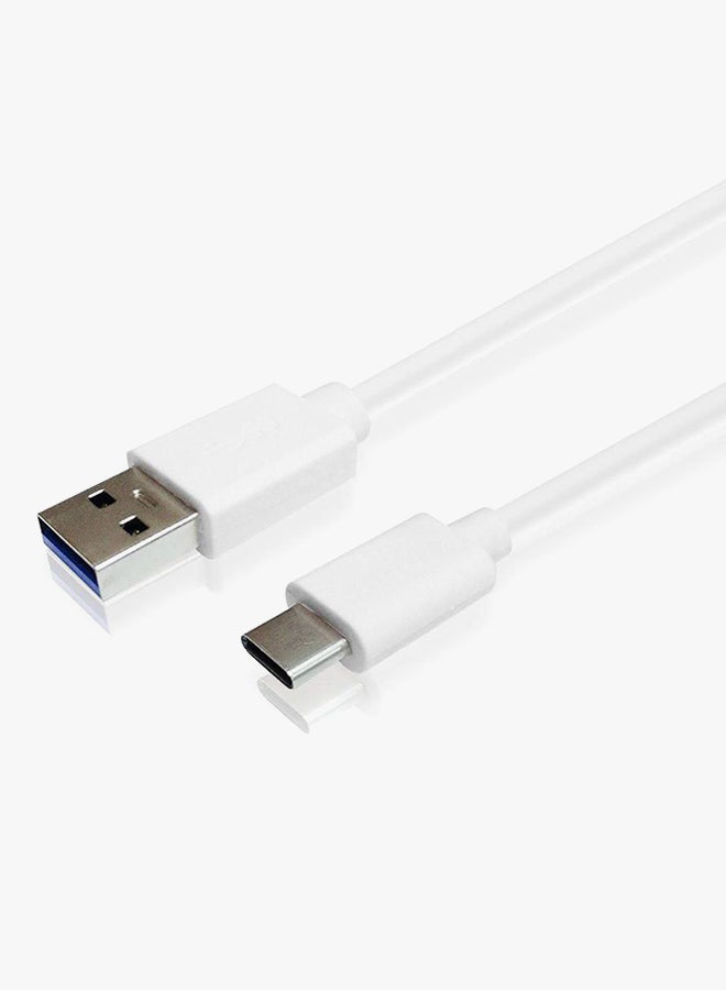 كابل شحن ومزامنة بيانات USB 3.1 Type-C أبيض - Image 2