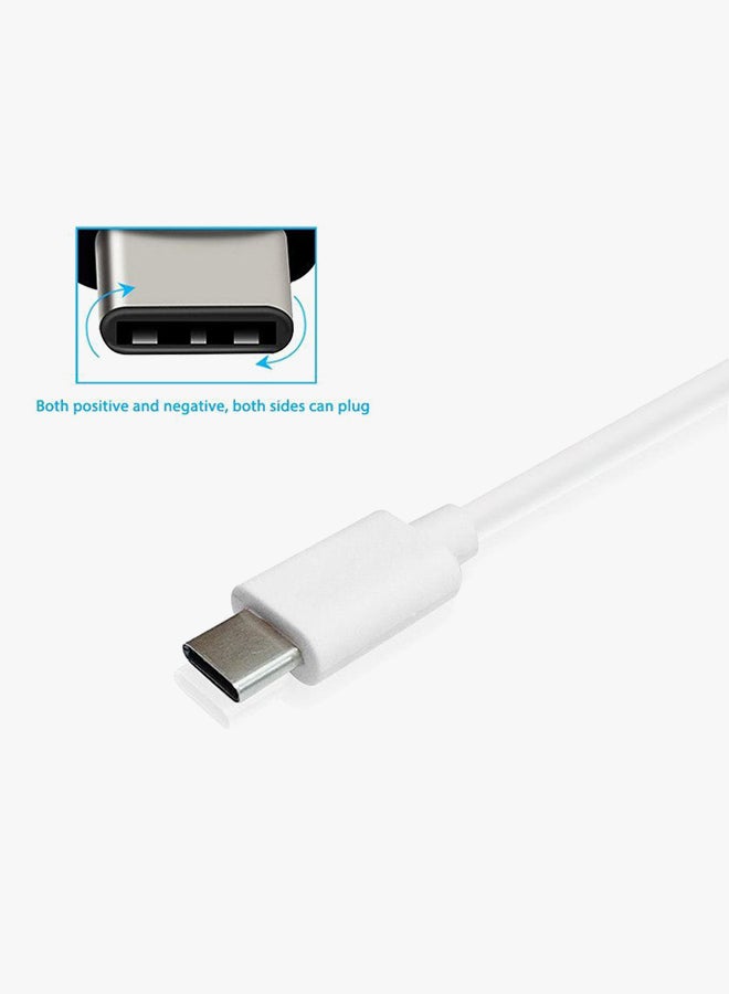 كابل شحن ومزامنة بيانات USB 3.1 Type-C أبيض - Image 3