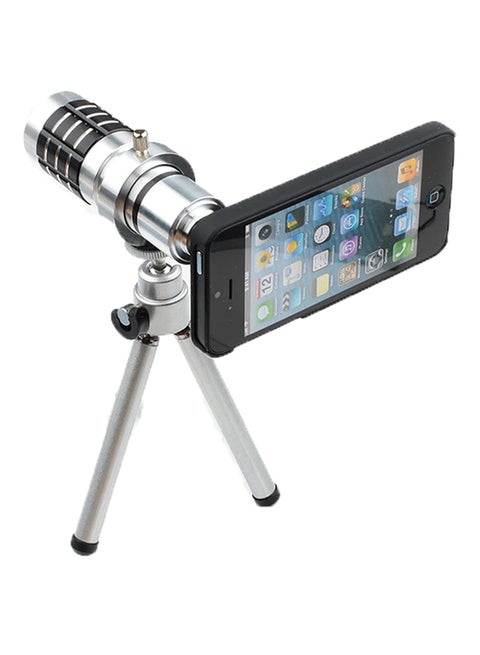 Telescope Mobile Camera Lens Kit Silver/Black