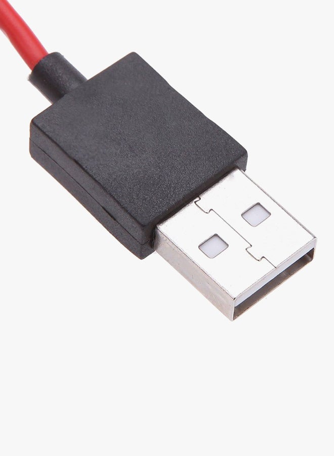 كابل MHL صوت وصورة من مايكرو USB إلى HDMI للتلفزيون أحمر - Image 3