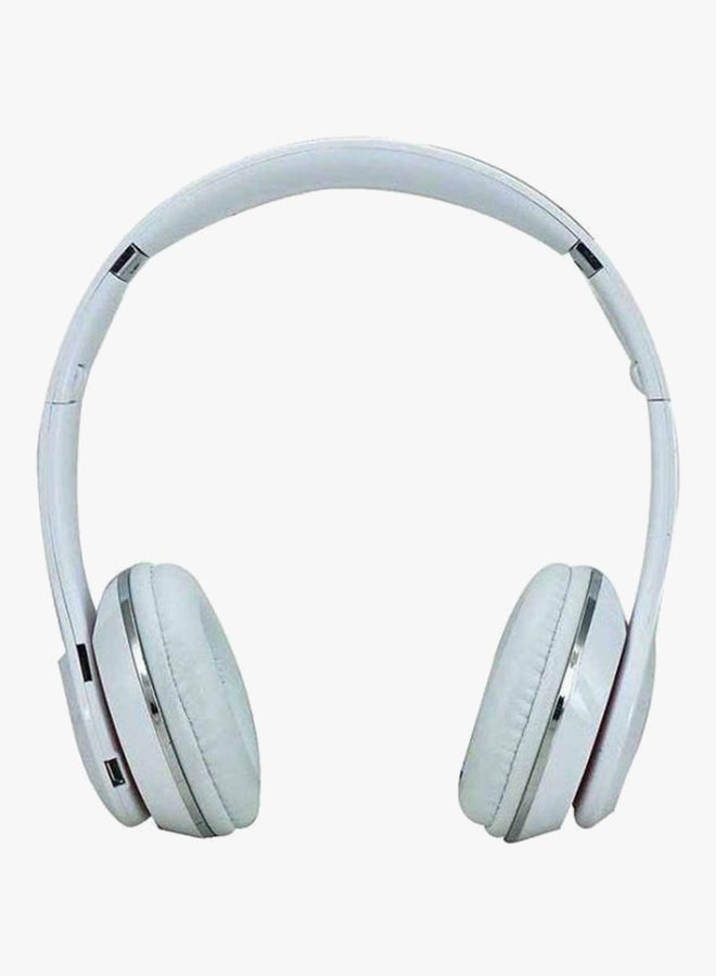 Generic - Bluetooth On-Ear Headphones White - Image 1