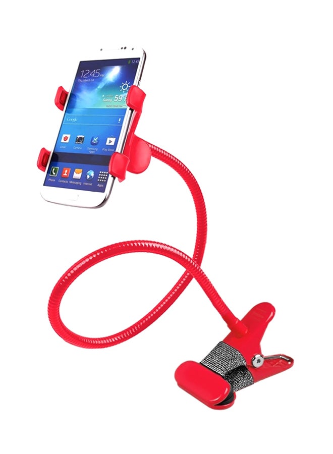 360-Degree Rotating Lazy Bracket Mobile Holder Red