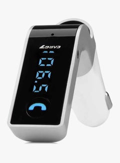 CARG7 Wireless Bluetooth Hands-Free USB Port Car Charger Grey/White  - Image 2