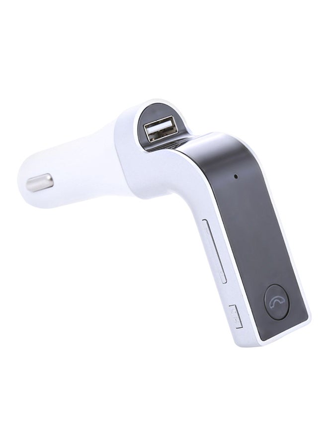 كار جي 7 شاحن سيارة لاسلكي يعمل بخاصية البلوتوث لا يتطلب استخدام اليدين أسود/ أبيض - Image 1