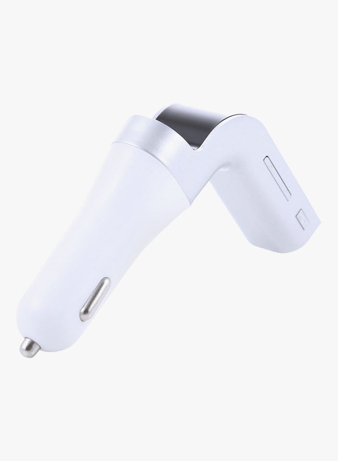 كار جي 7 شاحن سيارة لاسلكي يعمل بخاصية البلوتوث لا يتطلب استخدام اليدين أسود/ أبيض - Image 2