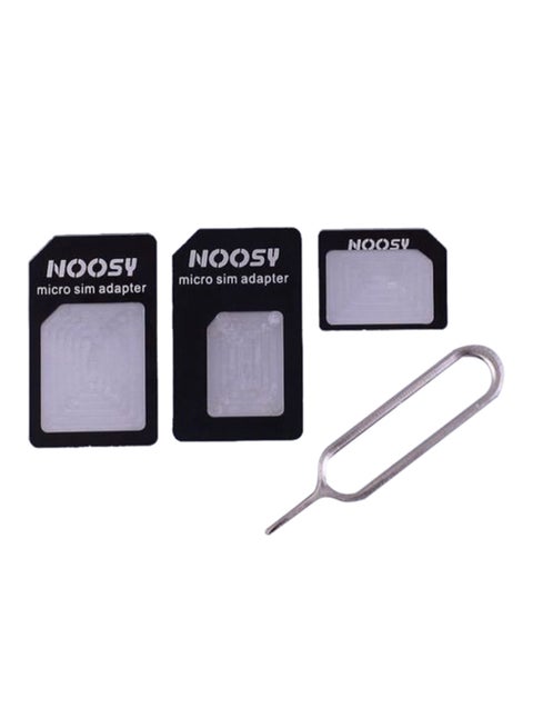 Multi-SIM Card Adapter Silver/Black