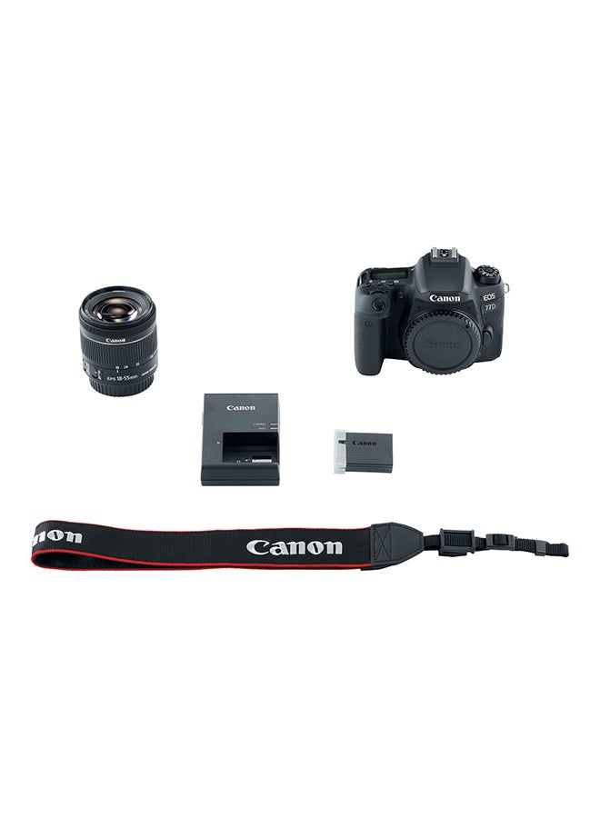 EOS 77D DSLR Camera With Lens Kit