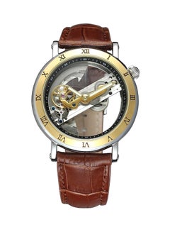 FORSINING Men's Water Resistant Leather Analog Watch 9005 