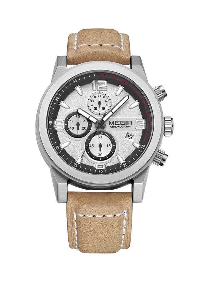 MEGIR Men's Water Resistant Leather Analog Watch 2026 - Image 1