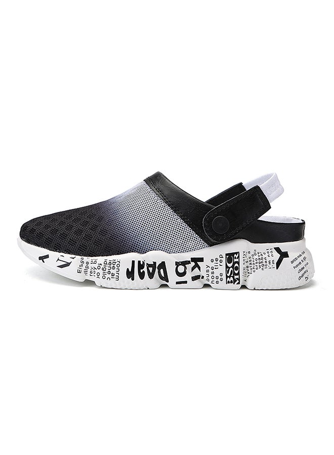Mesh Detailed Slippers Grey/White/Black  - Image 3