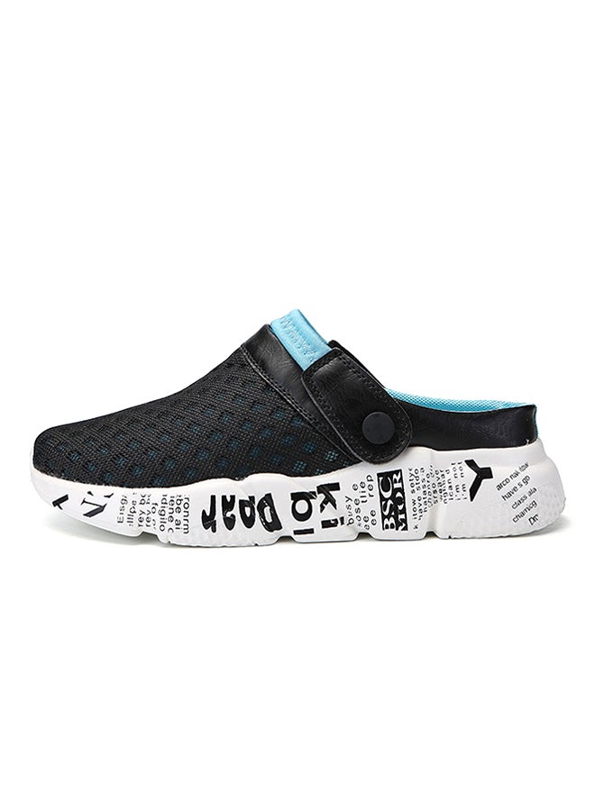 Mesh Detailed Slippers Blue/Black/White  - Image 1