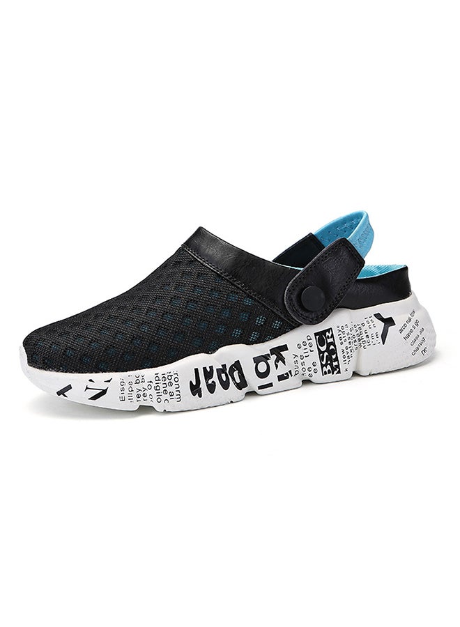 Mesh Detailed Slippers Blue/Black/White  - Image 3