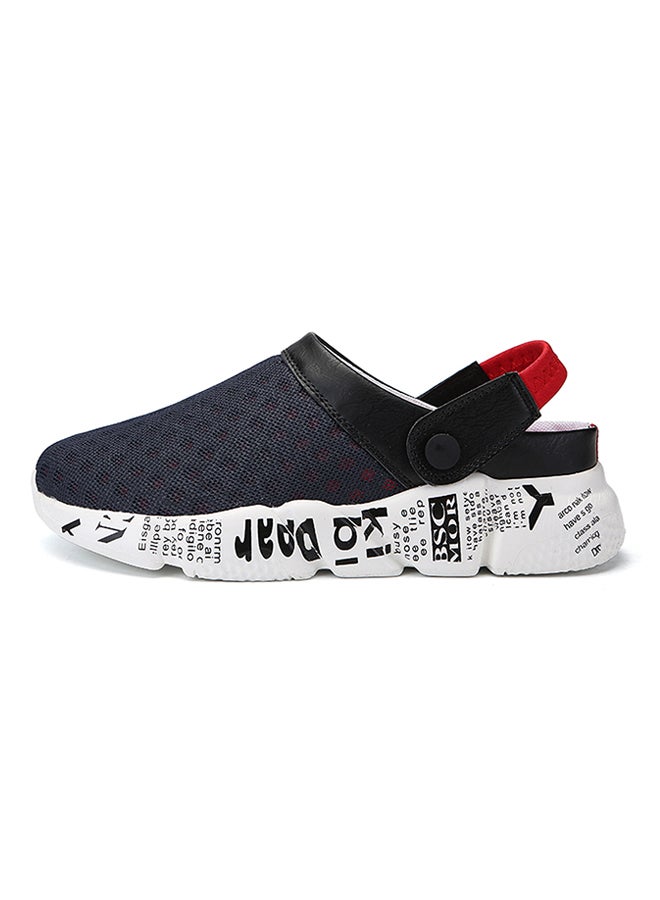 Generic Mesh Detailed Slippers Blue/Red/White  - Image 1