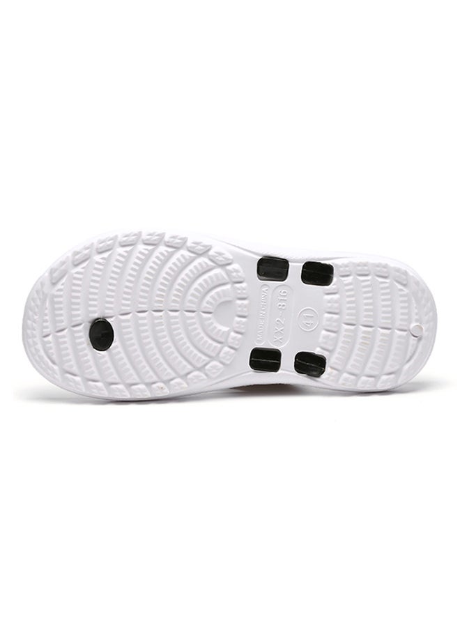 Contrast Light Weight Flip Flops Black/Orange/White - Image 3
