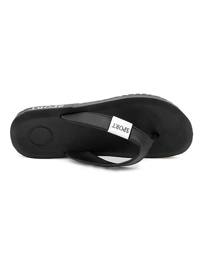 Beach Flip Flops Black - Image 2